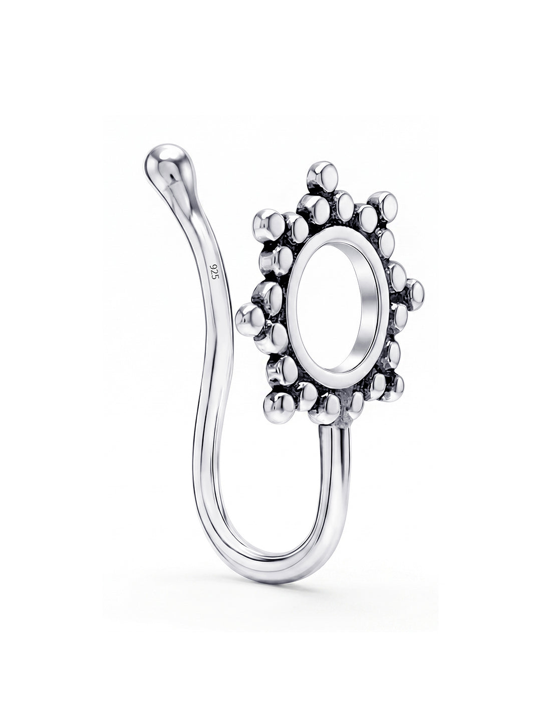 Corona Antique Circular Halo Women's Nose Pin