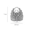 925 Sterling Silver Antique Peacock Feather Nose Pin for Women
