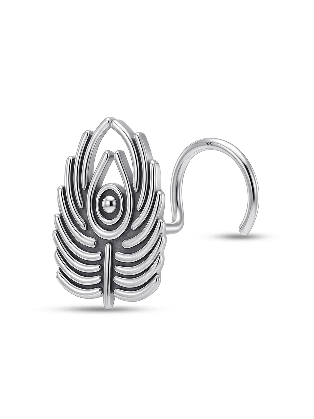 Foglia Antique Leaf Spiral Women's Nose Pin