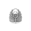 925 Sterling Silver Antique Peacock Feather Nose Pin for Women