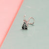 925 Sterling Silver Antique Peepal Leaf Nose Pin Studs for Women