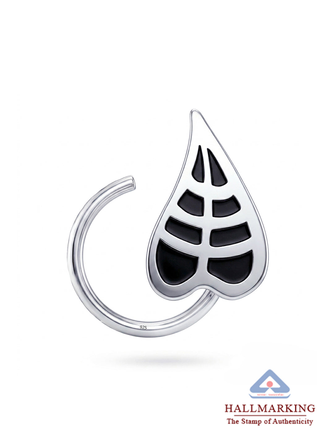 Antique Leaf Motif Nose Pin