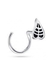 Antique Leaf Motif Nose Pin