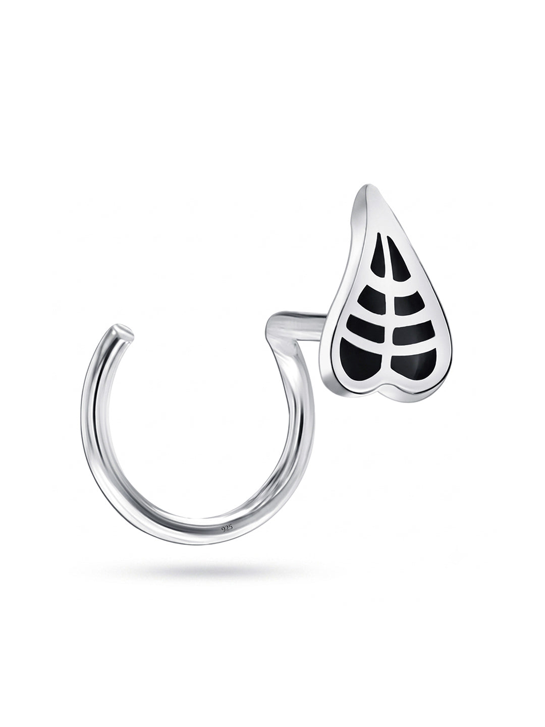 Antique Leaf Motif Nose Pin