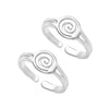 925 Sterling Silver Cutwork Design Toe Ring for Women