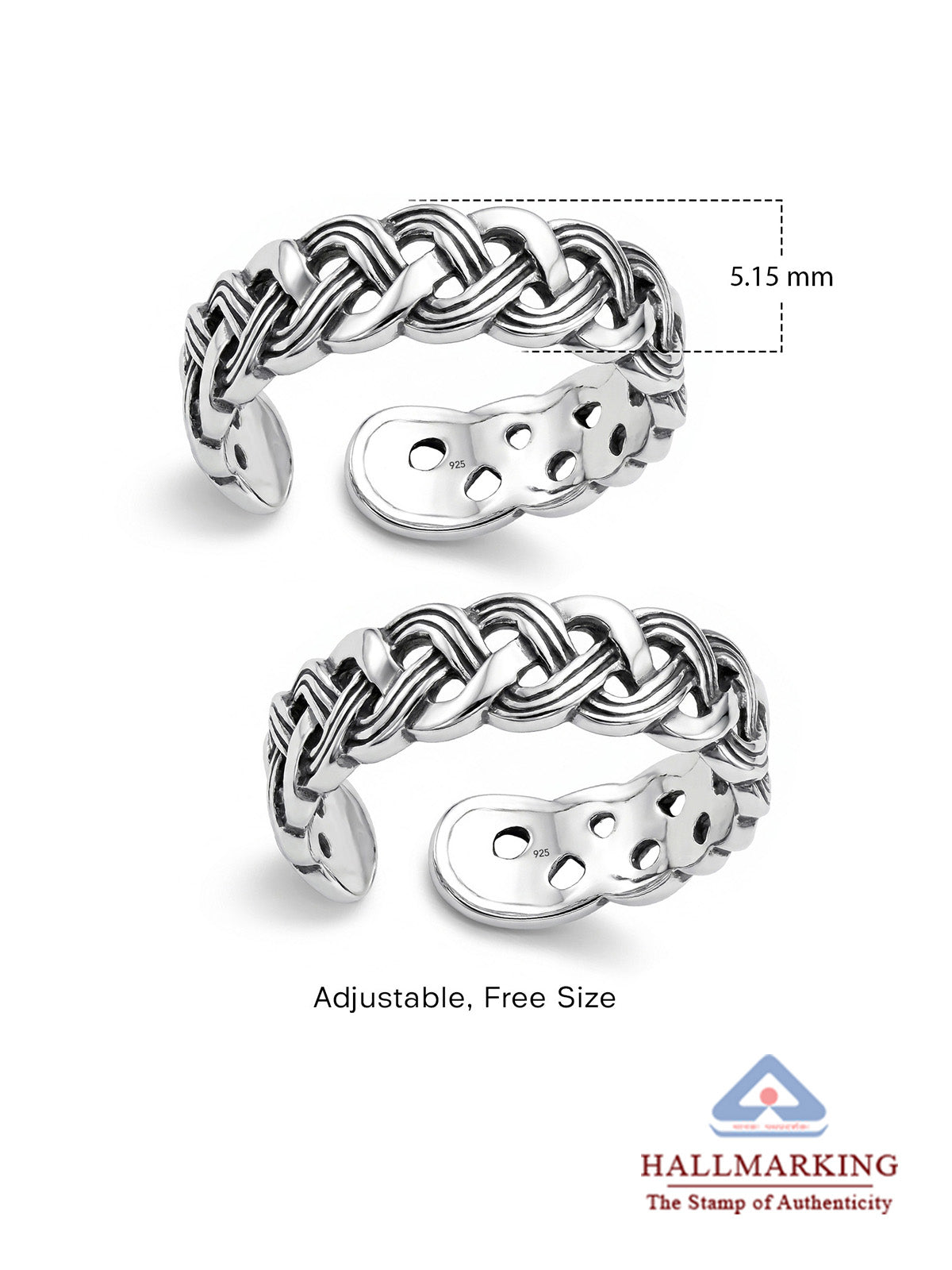Antique Knot Toe Ring