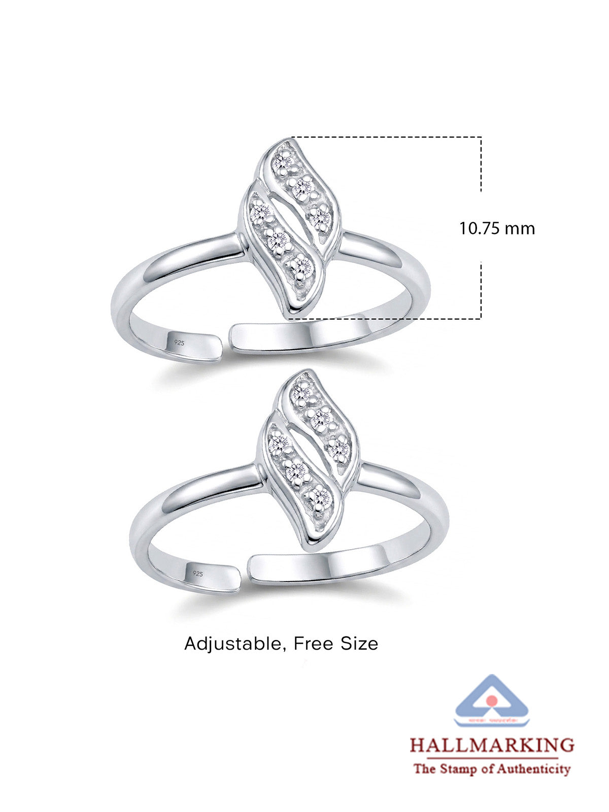 CZ Toe Ring