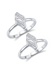 CZ Toe Ring