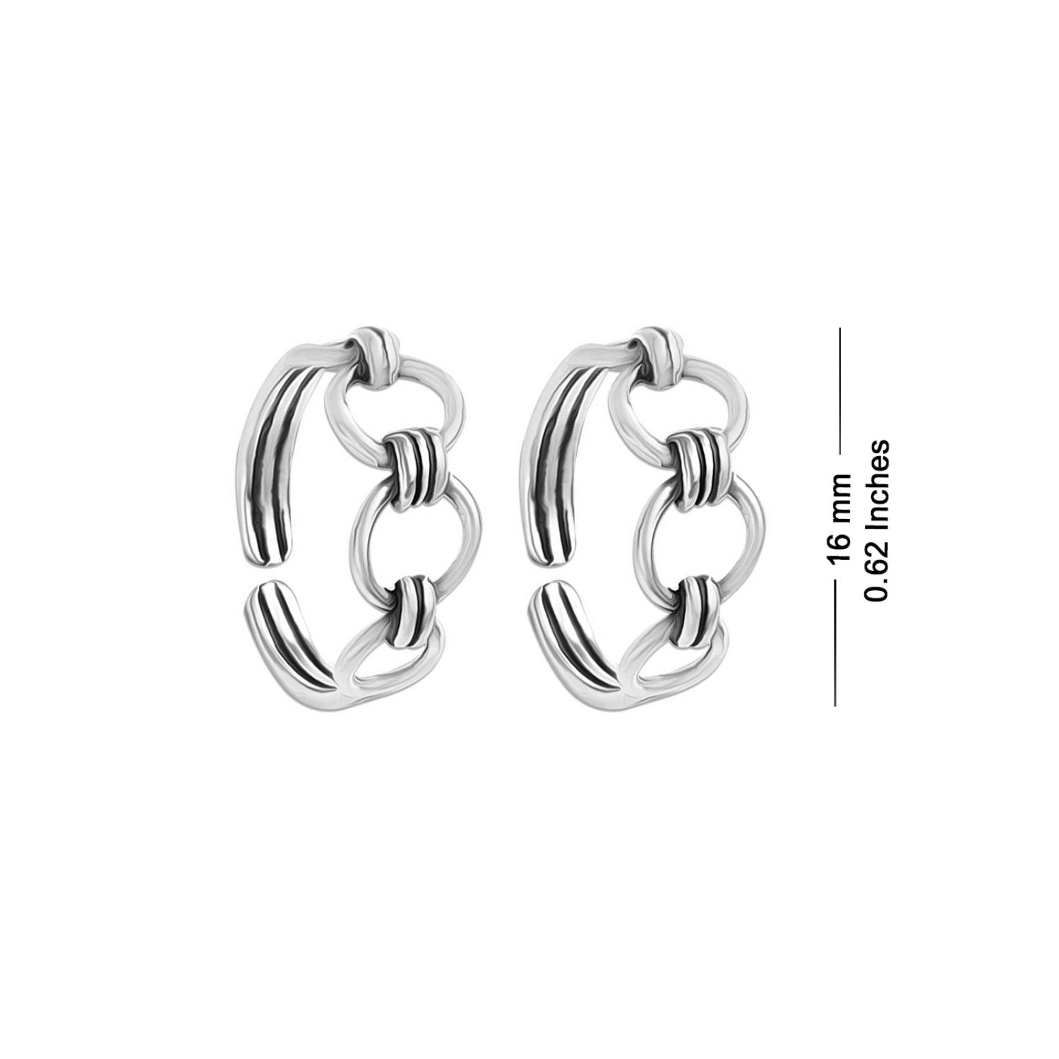 925 Sterling Silver Designer Oxidized Toe Rings for Women