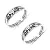 925 Sterling Silver Oxidized Bead Ball Toe Rings for Women