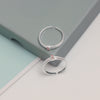 925 Sterling Silver Pink Cubic Zirconia Toe Ring for Women