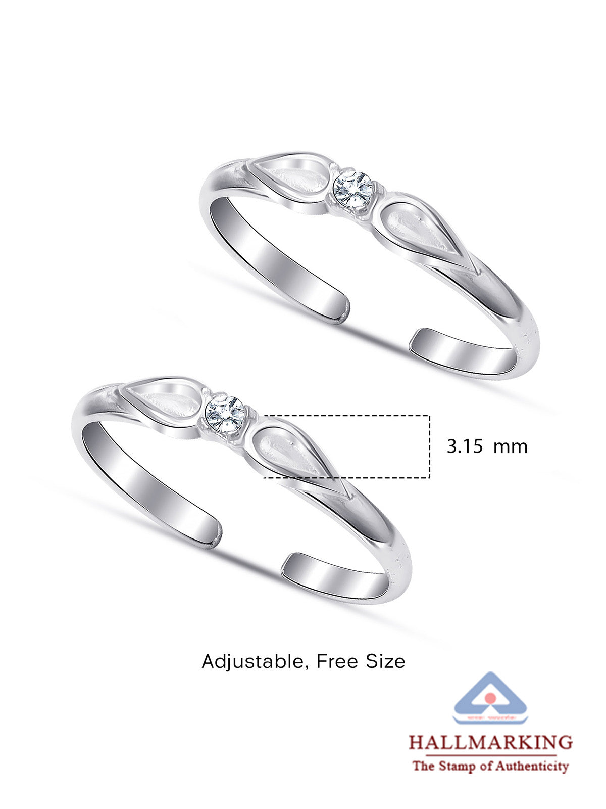 Minimal Silver Toe Ring