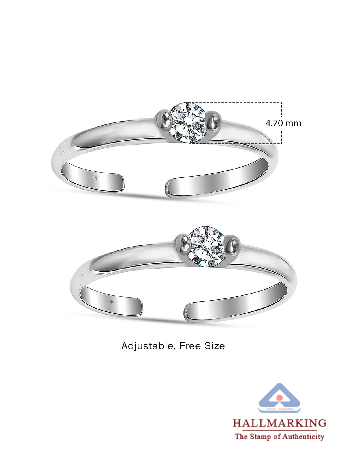 Silver Classic Toe Ring