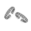 925 Sterling Silver Cutwork Toe Ring For Women