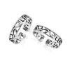 925 Sterling Silver Antique Cutwork Toe Ring For Women