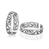 925 Sterling Silver Antique Cutwork Toe Ring For Women