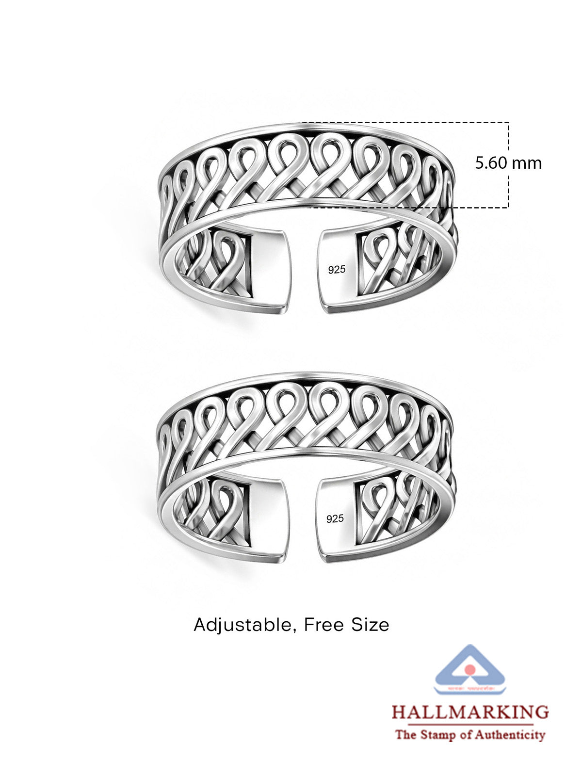 Reina Antique Filigree Women's Toe Ring