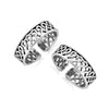 925 Sterling Silver Cutwork Antique Toe Ring For Women