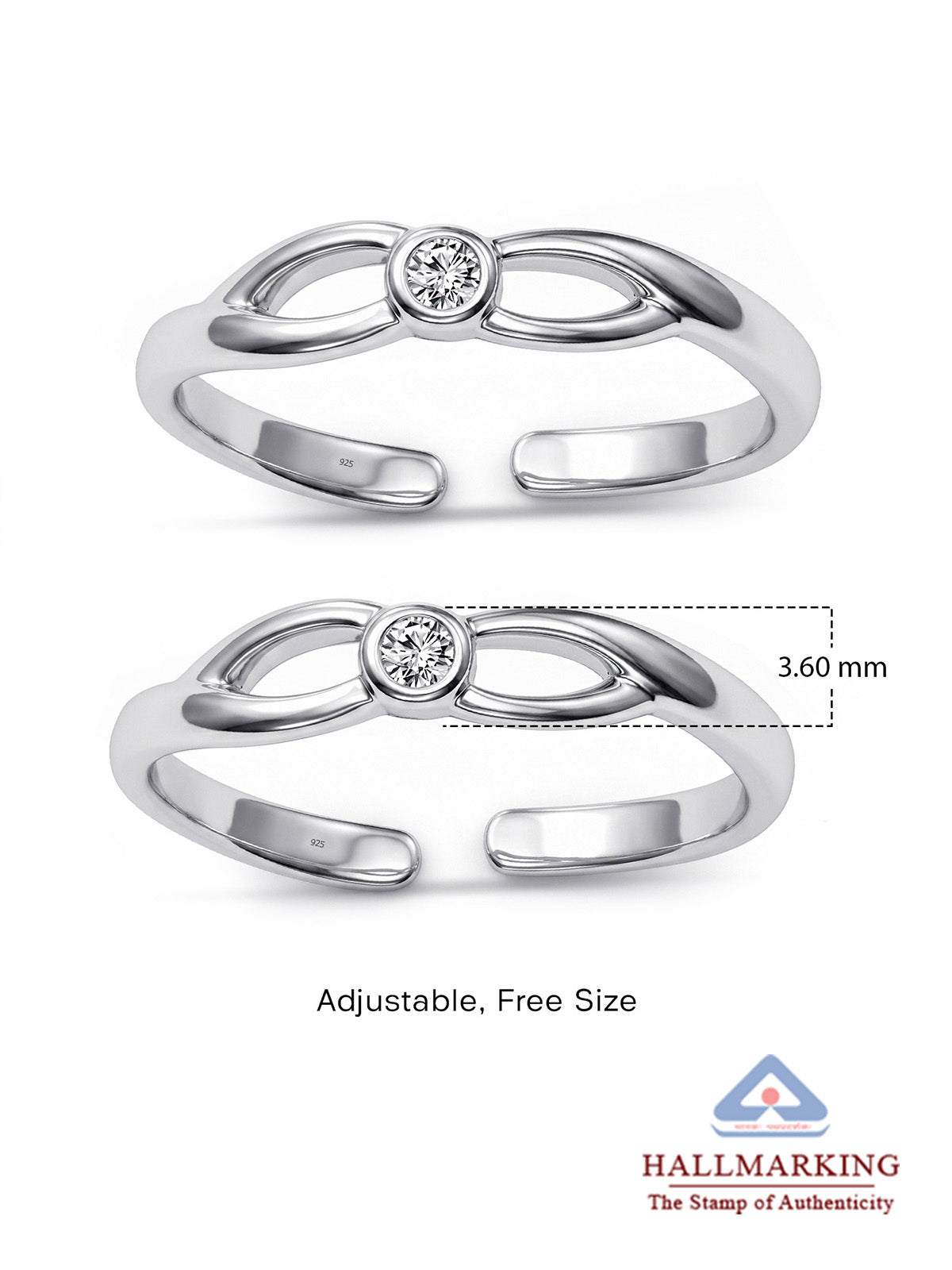 Silver Everyday Toe Ring