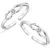 925 Sterling Silver Cubic Zirconia Toe Ring for Women
