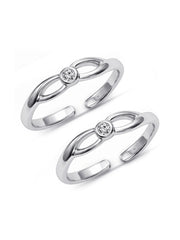 Silver Tide Toe Ring
