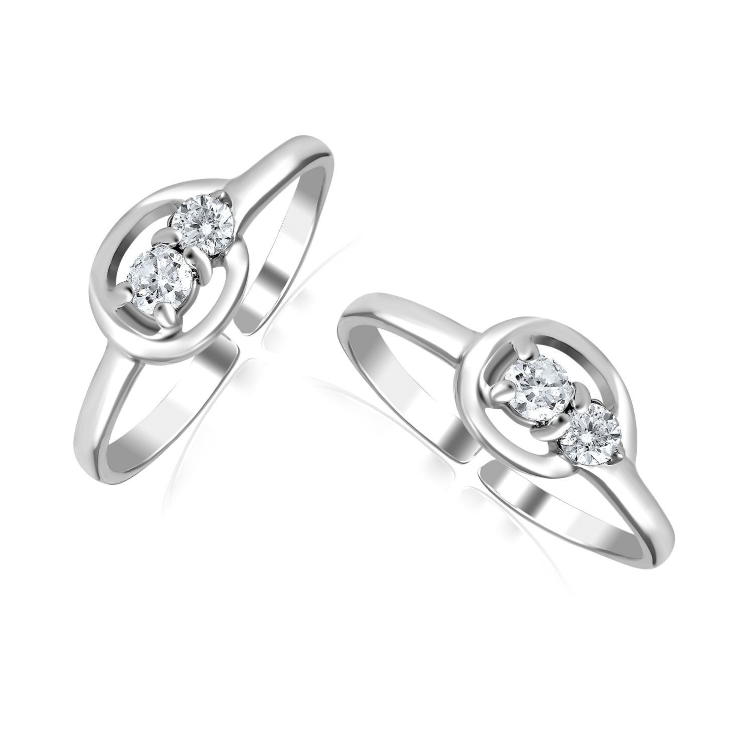 925 Sterling Silver CZ Beautiful Toe Ring for Women