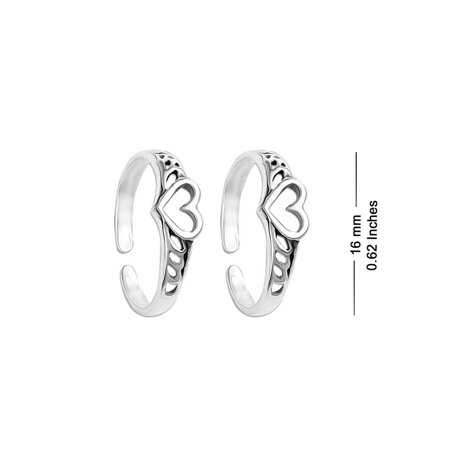 Antique Heart Toe Ring