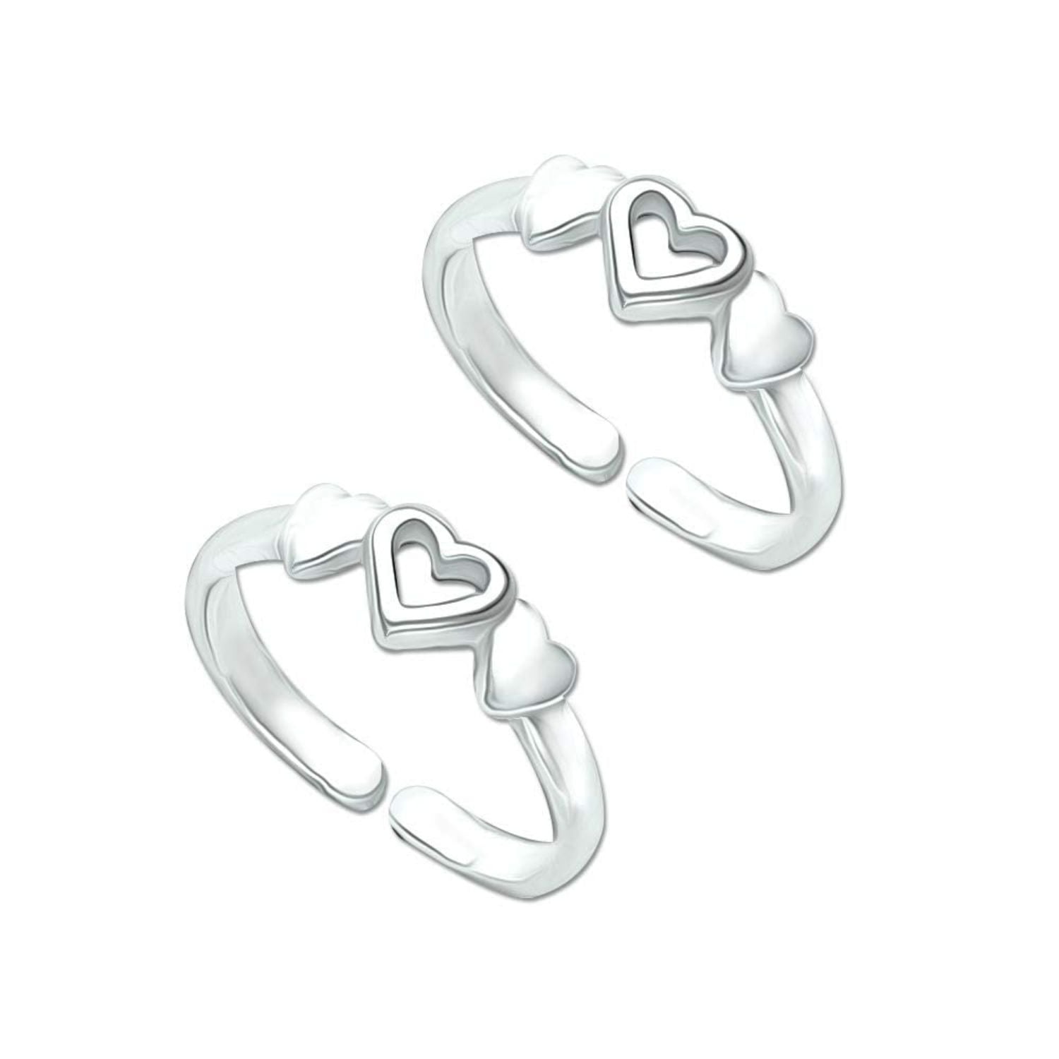 Heart Detail Toe Ring