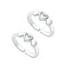 925 Sterling Silver Multi Heart Design Toe Ring for Women