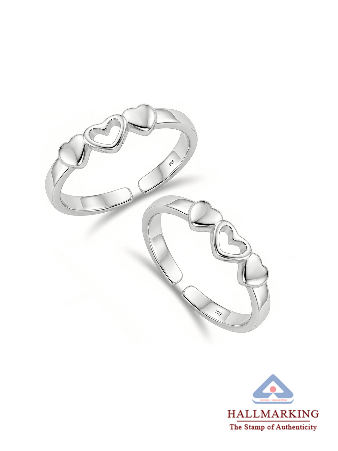 Heart Detail Toe Ring