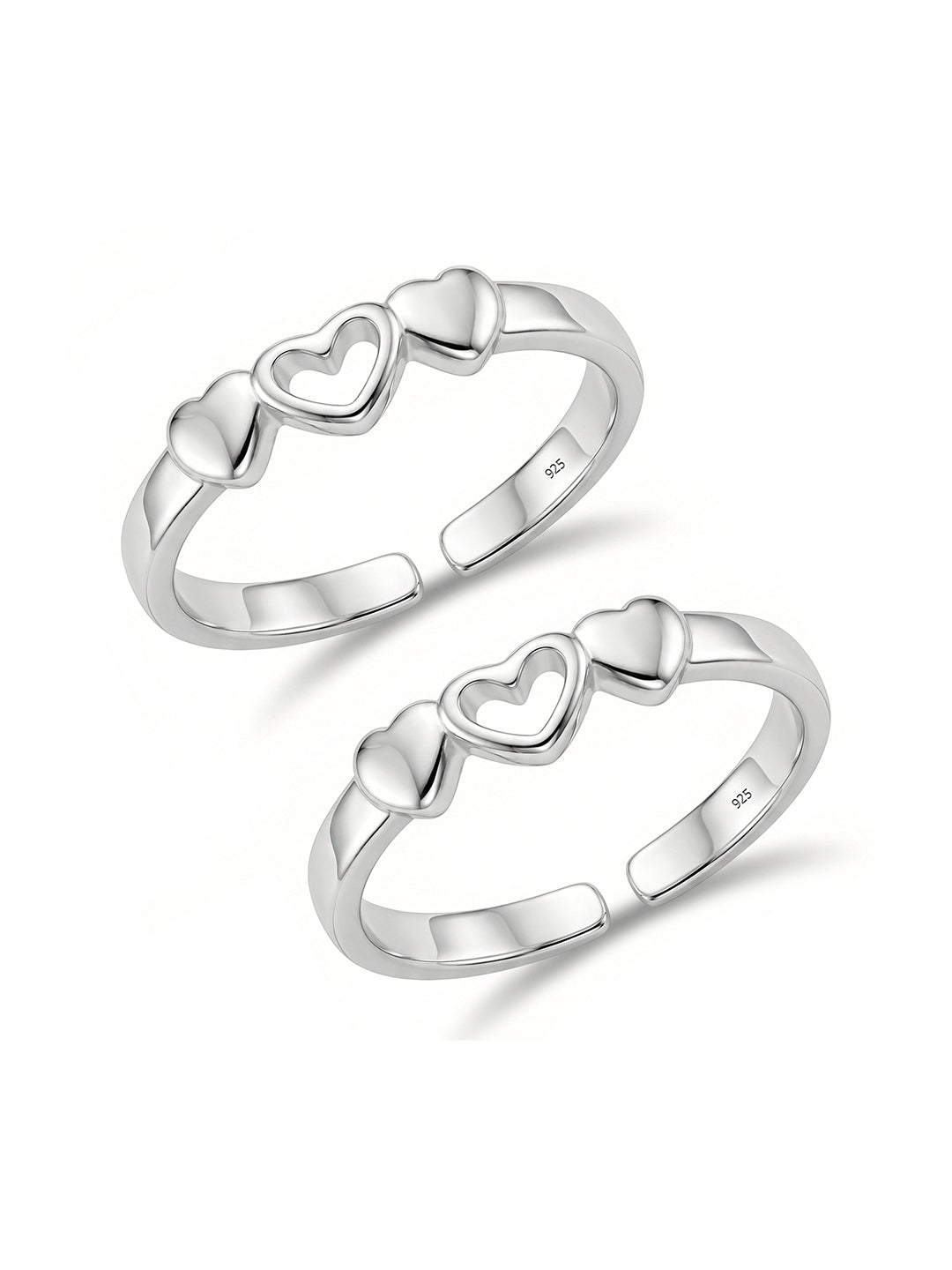 Heart Detail Toe Ring