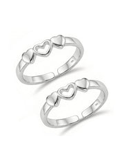 Heart Detail Toe Ring