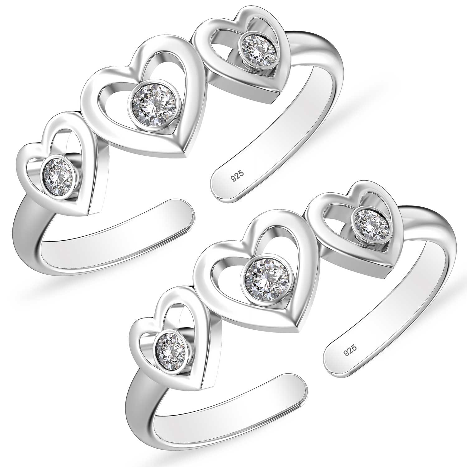 Silver Adjustable Toe Ring