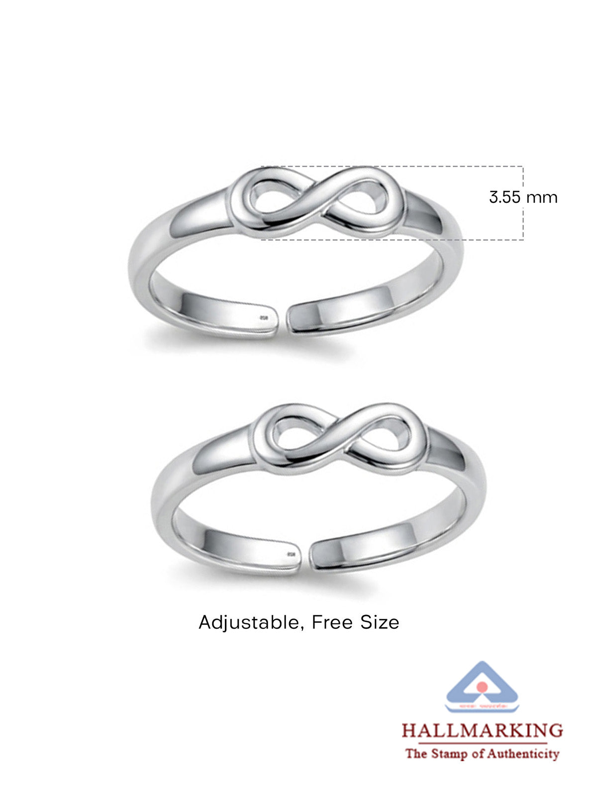 Infinity Symbol Adjustable Toe Ring
