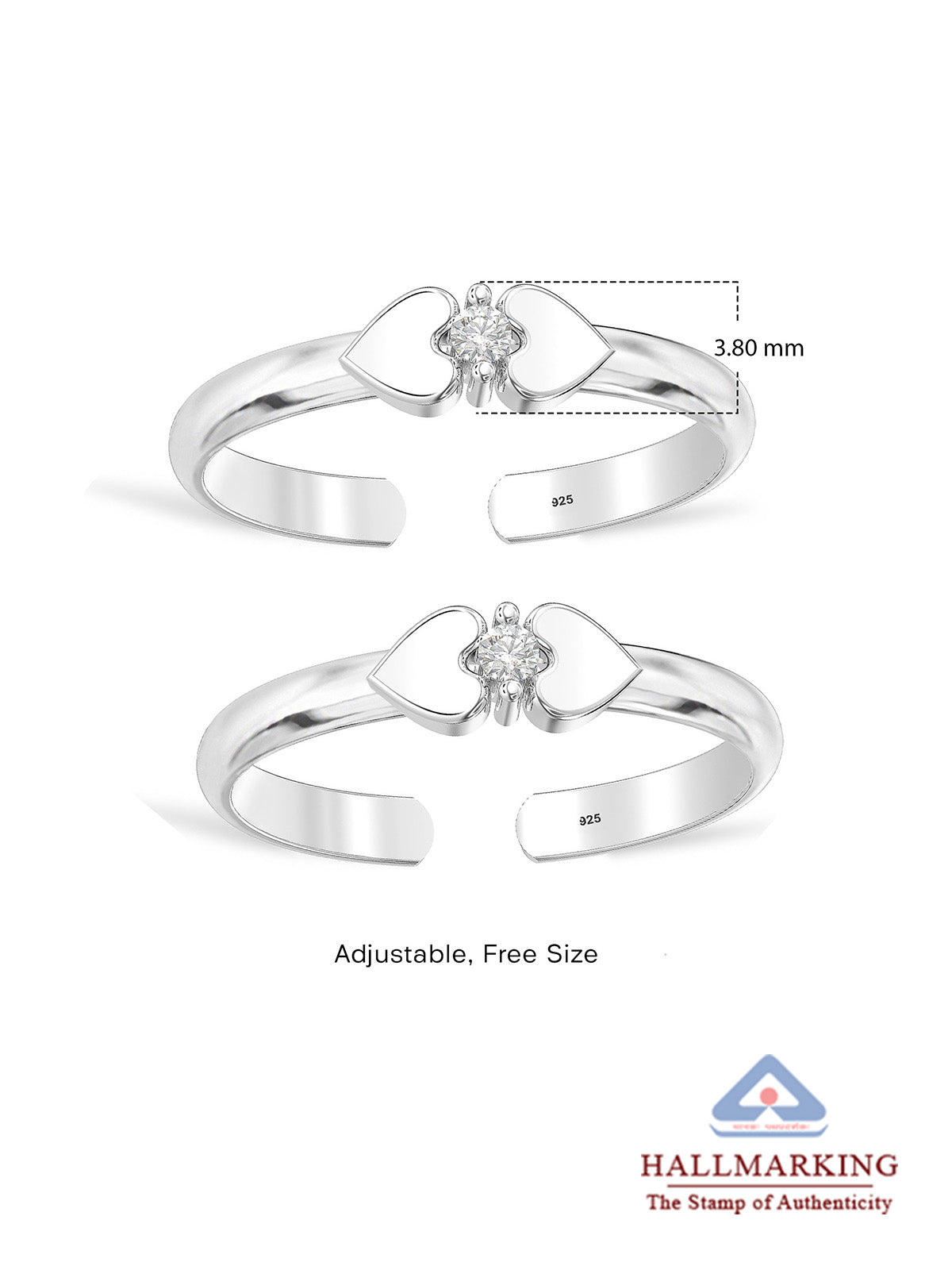 Contemporary Silver Toe Ring