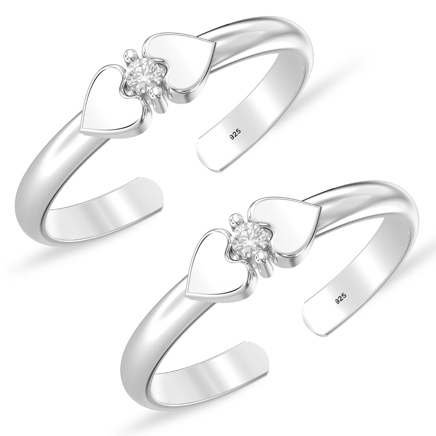 Contemporary Silver Toe Ring