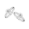 925 Sterling Silver Floral Toe Ring For Women