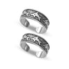 925 Sterling Silver Antique Fish Design Toe Ring for Women