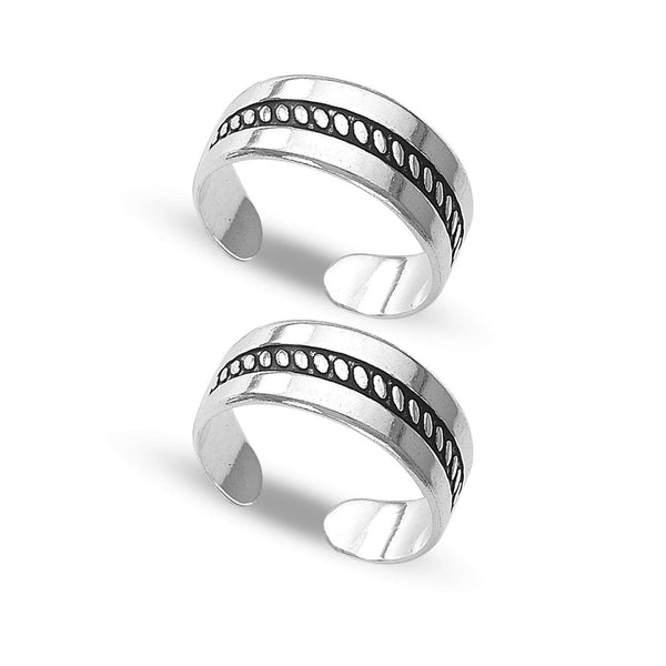 925 Sterling Silver Antique Design Toe Ring For Women