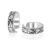 925 Sterling Silver Leaves and Dot Design Toe Ring for Women