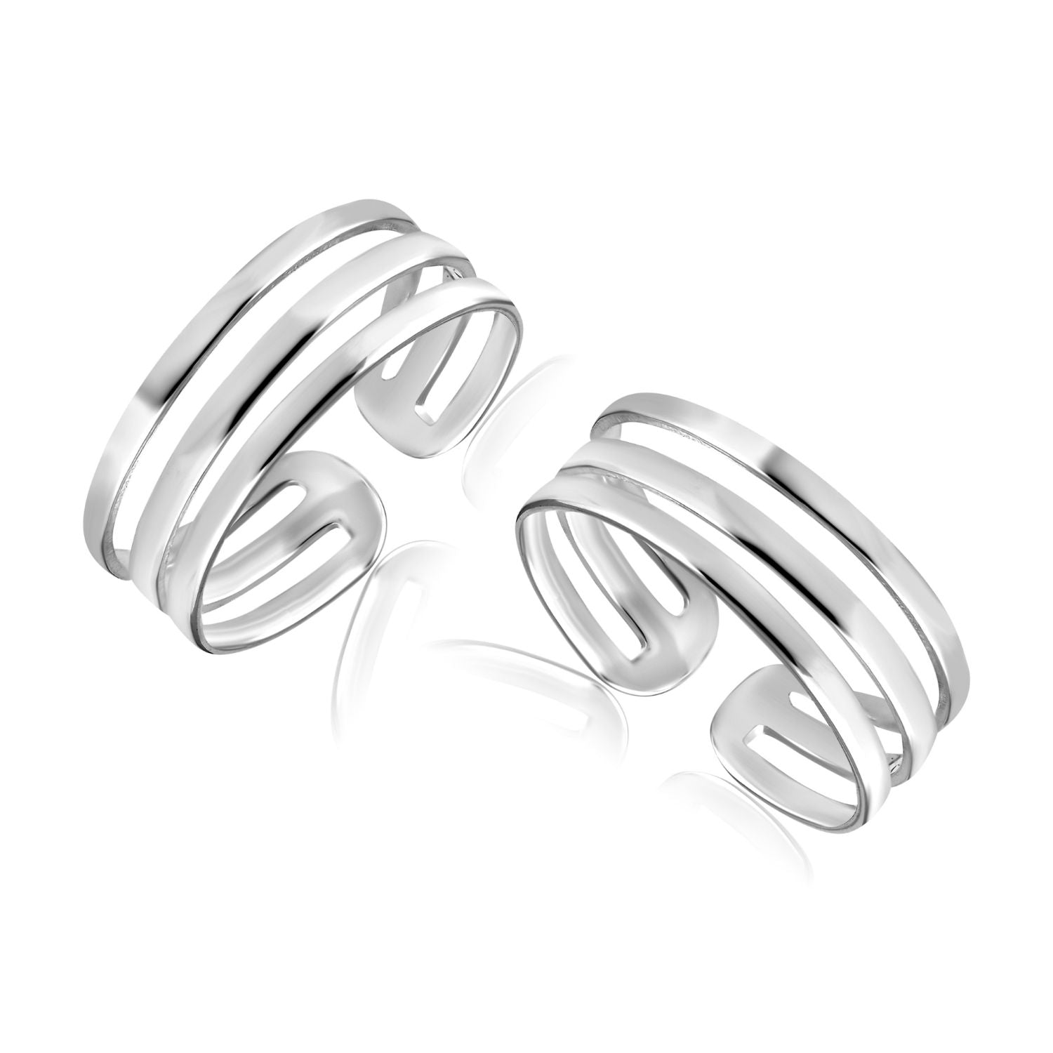 Polished Silver Toe Ring