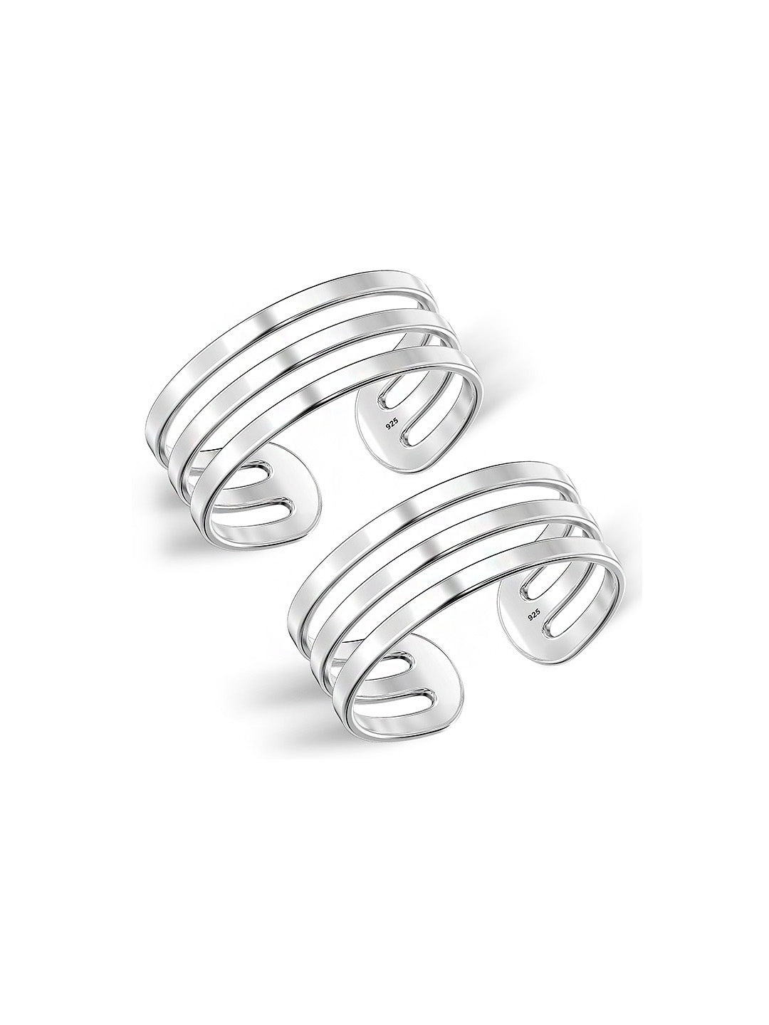 Polished Silver Toe Ring