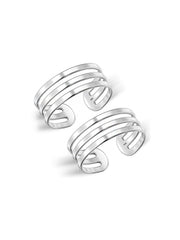 Polished Silver Toe Ring