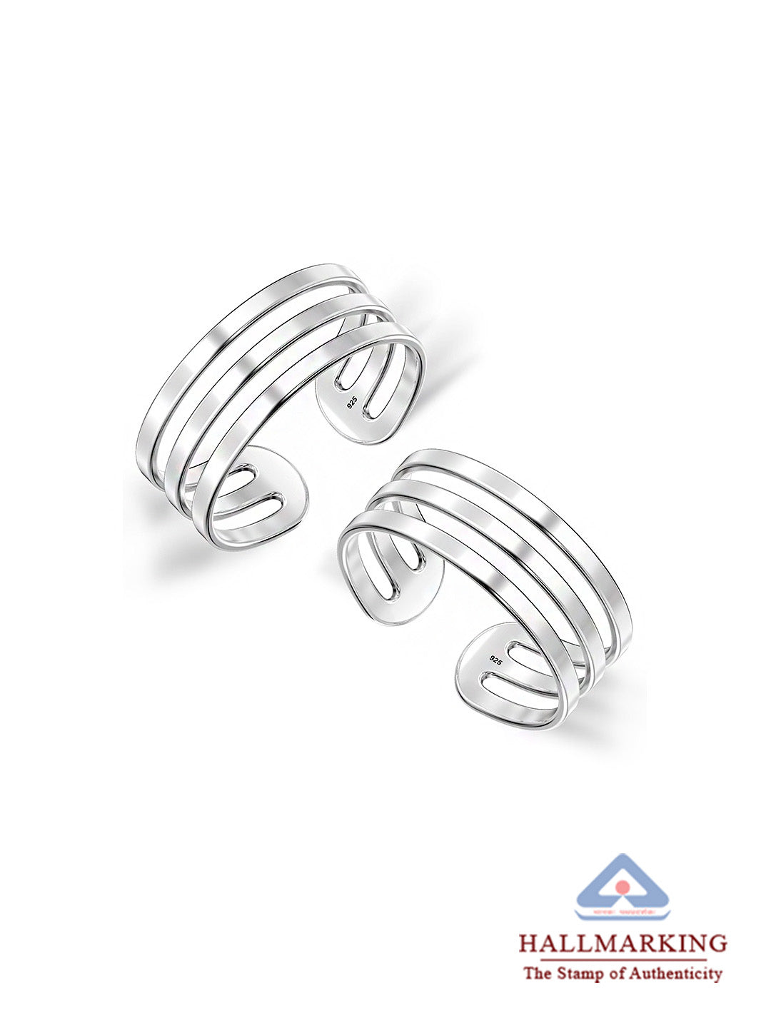 Polished Silver Toe Ring