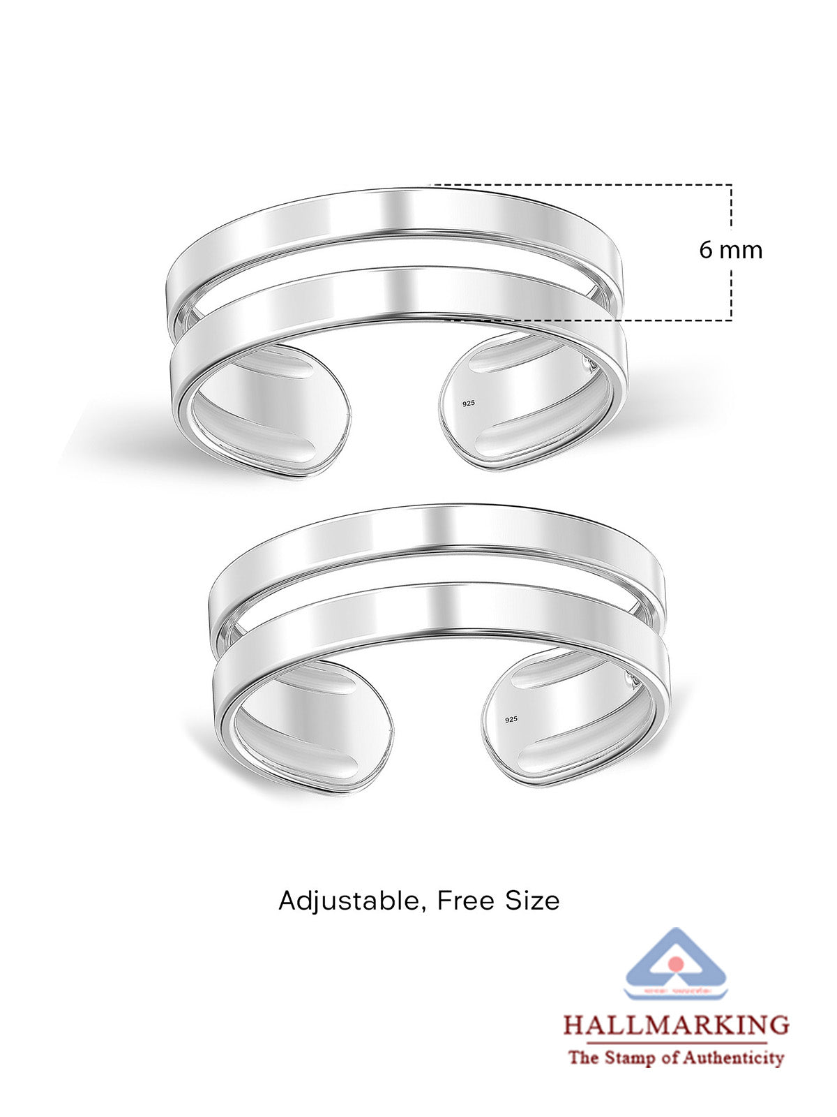 Silver Classic Toe Ring