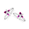 925 Sterling Silver Floral Toe Ring for Women