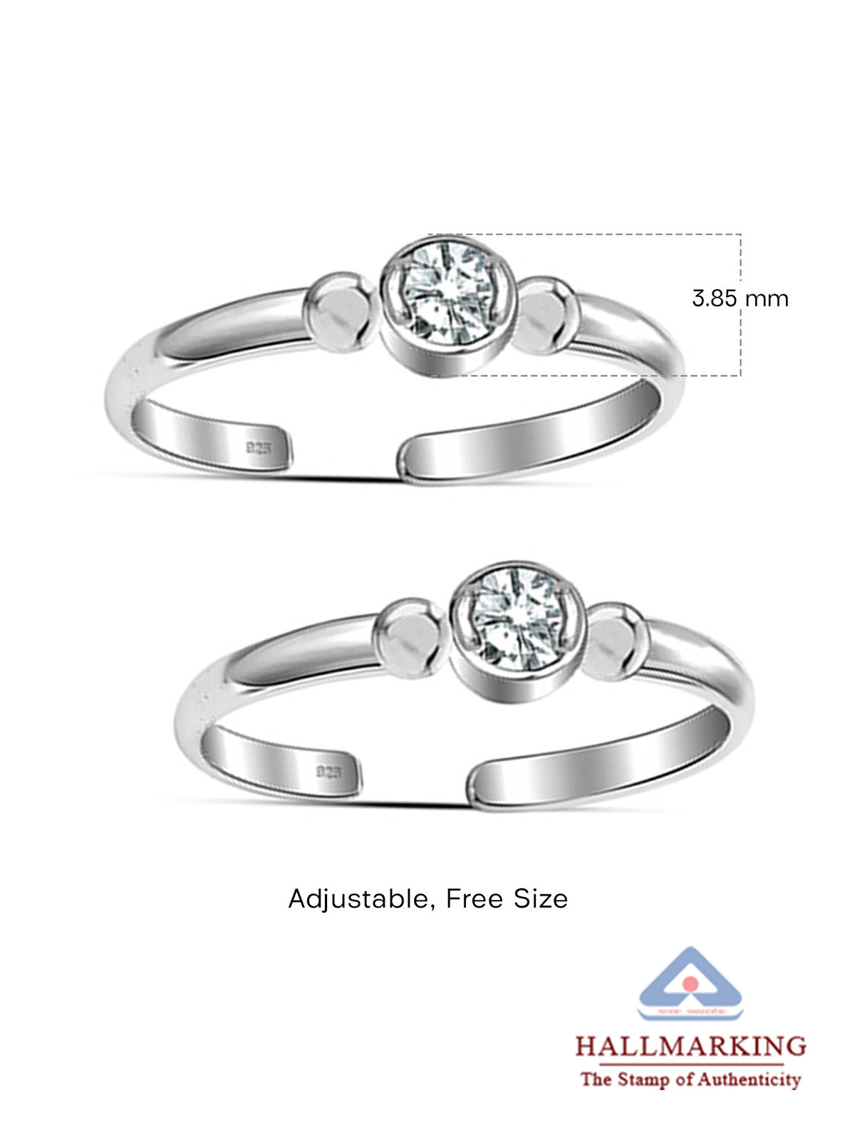 Stella CZ Women's Toe Ring