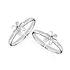 925 Sterling Silver Flower Fancy Toe Ring for Women