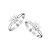 925 Sterling Silver Classic Floral Toe Ring for Women