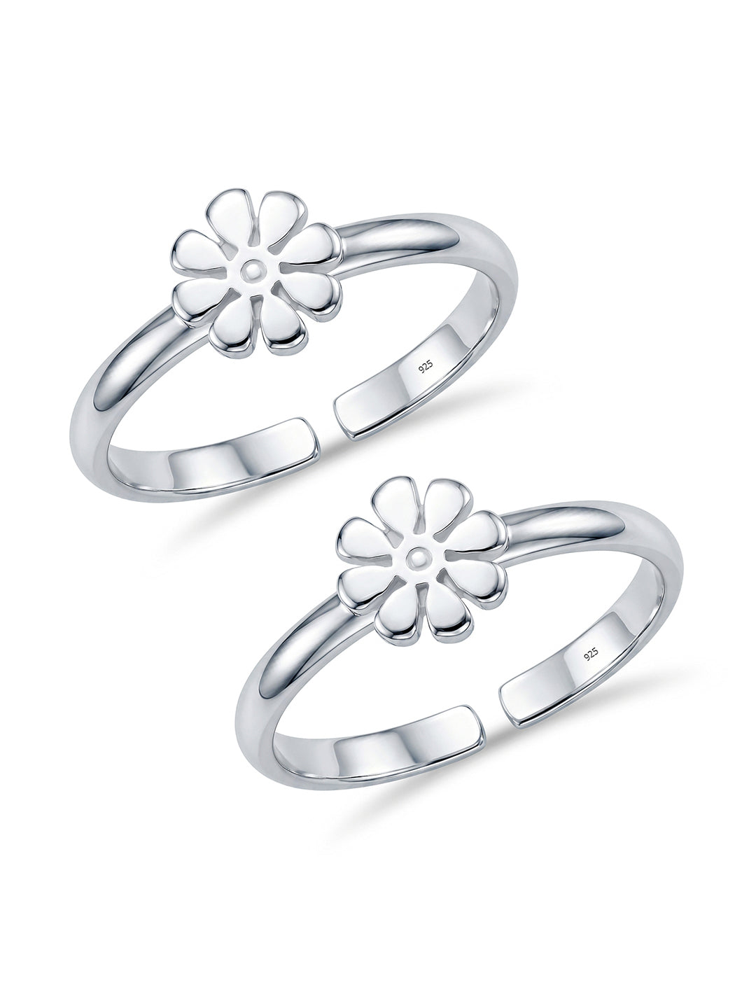 Flower Design Toe Ring